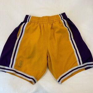 Vintage LA lakers basketball shorts